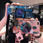 قاب موبایل آیفون دوربین کمرا لیزری صورتی