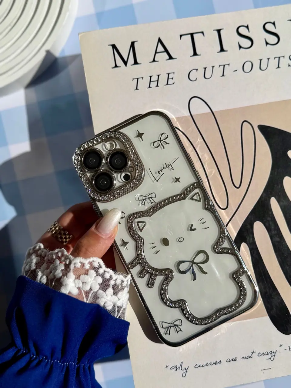 062a87 قاب Hello Kitty نگینی (کدC2122) - تصویر 1