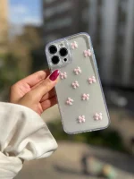 قاب پاپیون صورتی شاین آیفون ، سامسونگ ، شیائومی (کدC2059)