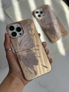 قاب موبایل آیفون پروانه ابریشمی