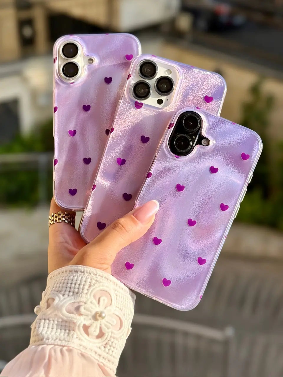 16ee20 قاب قلب بنفش (کدC2133) - تصویر 1