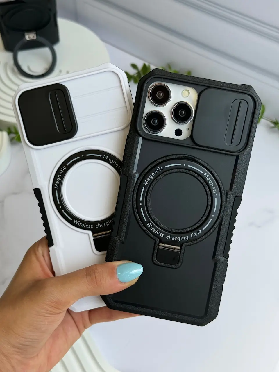 17489a قاب Armor Magsafe کشویی استند شو (کدC1734) - تصویر 1