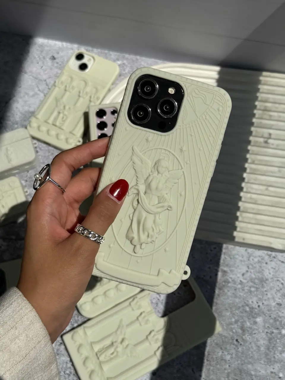 24f709 قاب فرشته آیفون سامسونگ شیائومی طرح ستاره (کدC1699) - تصویر 1