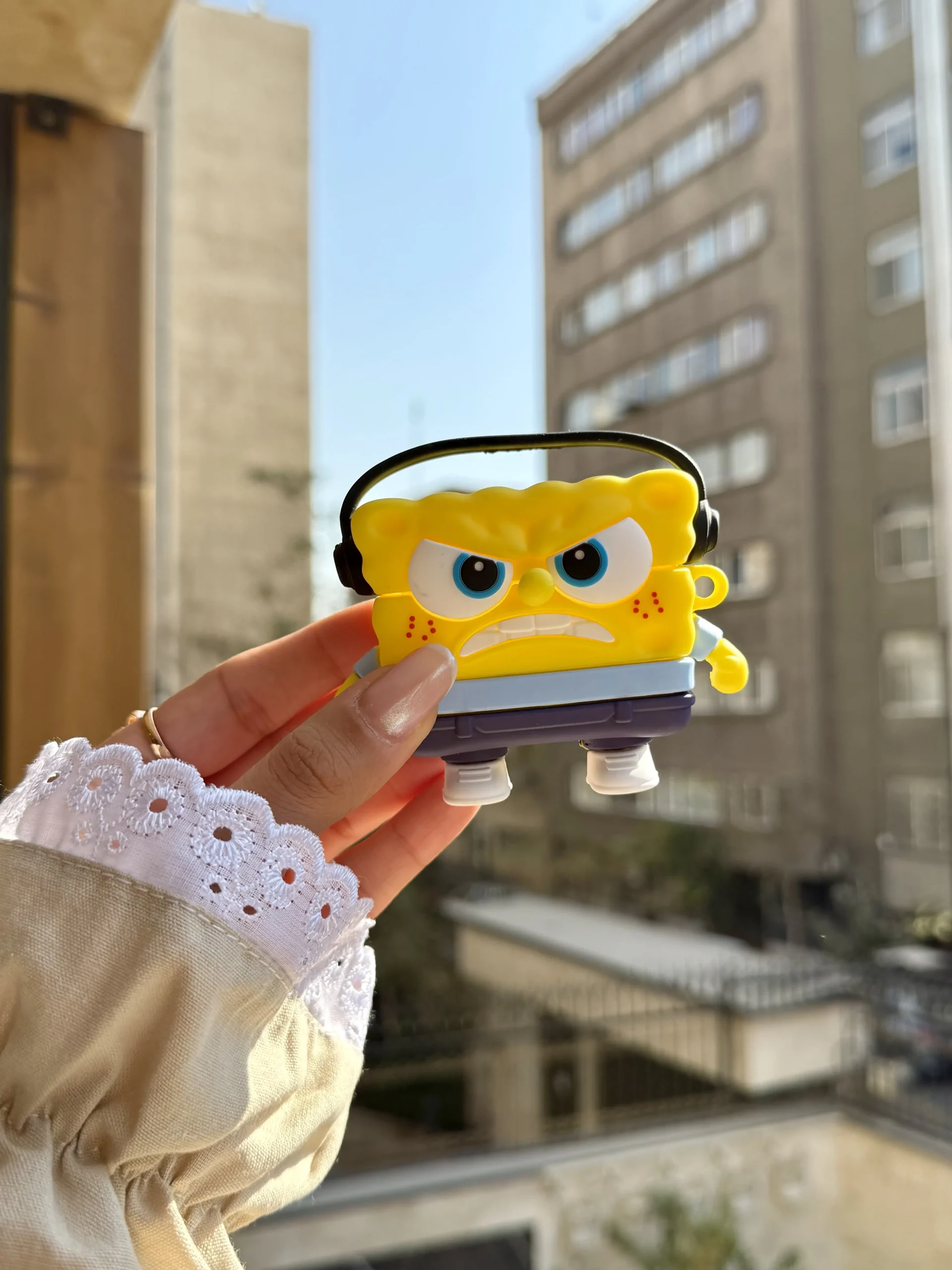 296006 ایرپاد سیلیکونی دیجی باب اسفنجی (کدa0289) - تصویر 1