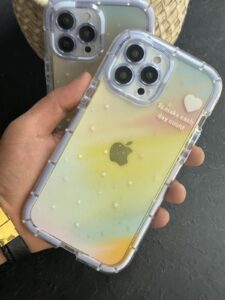 قاب موبایل آیفون ستاره رنگین کمانی شفاف - تصویر 2