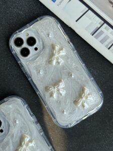 قاب موبایل آیفون پاپیون صدفی برجسته - تصویر 3