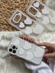 قاب موبایل سامسونگ قلب یخی محافظ لنزدار - تصویر 3