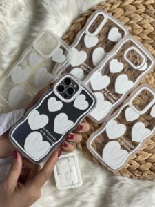 قاب موبایل شیائومی قلب یخی محافظ لنزدار