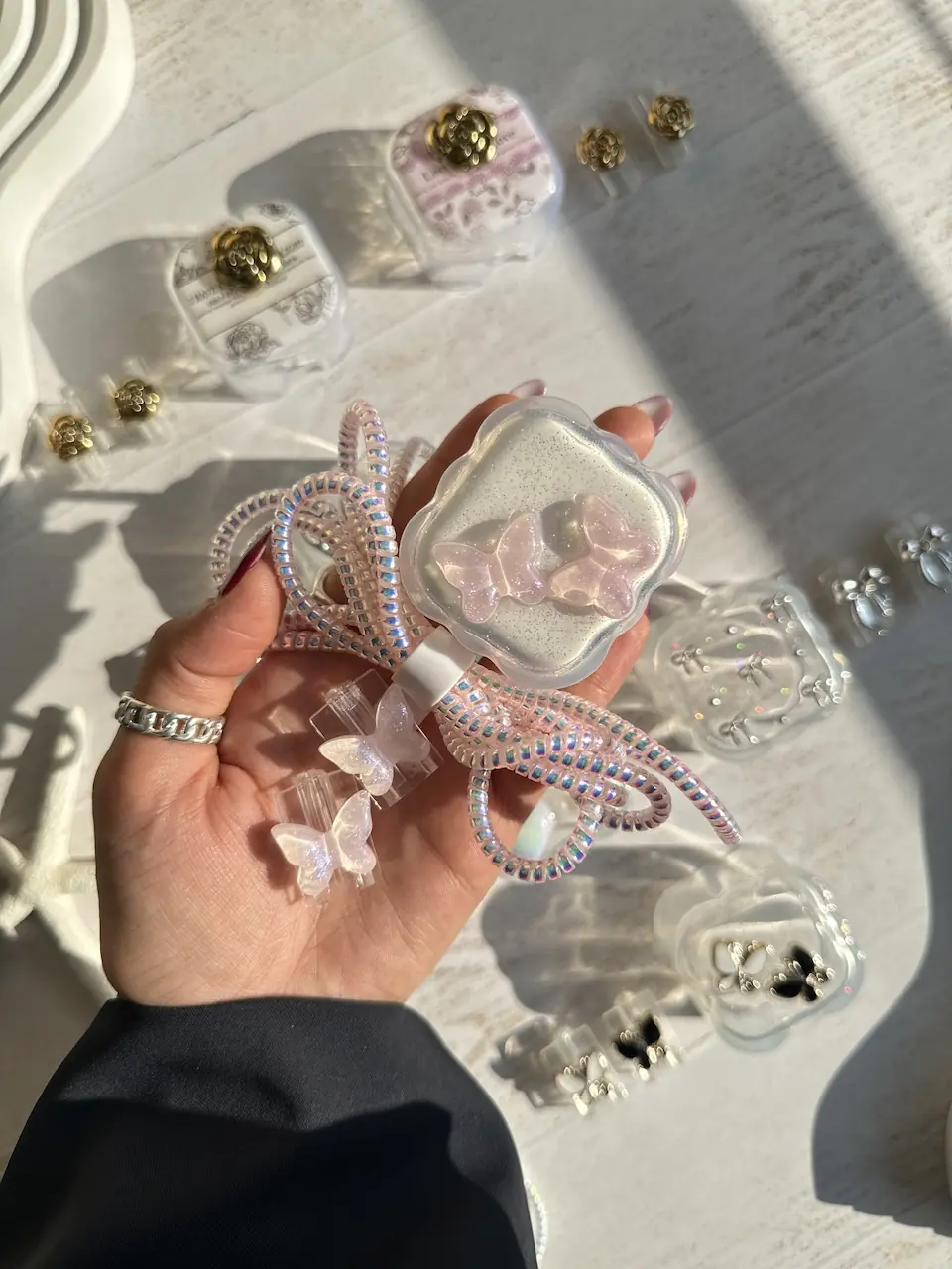 4cd45d محافظ آداپتور 20 وات آیفونی رزینی/شاینی (4تکه) (کدa0178) - تصویر 1