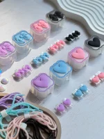 محافظ آداپتور 20 وات آیفون قلب و پاپیون رنگی (4تکه) (کدa0176) - تصویر 4