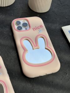 قاب موبایل آیفون خرگوش آیینه ای سیلیکونی - تصویر 2