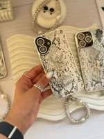 قاب YSL پایتون با آویز و محافظ لنز نگین دار (کدC1983)