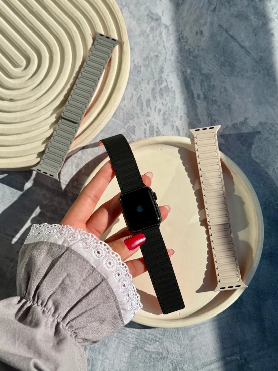 6636dc بند اپل واچ سیلیکون لینک مگنتی (کدw5074) - تصویر 1