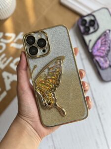 قاب موبایل آیفون پروانه پولکی آکواریومی تک بال - تصویر 2