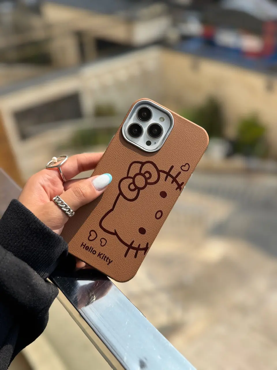 6fed25 قاب هلو کیتی چرمی (کدC1975) - تصویر 1