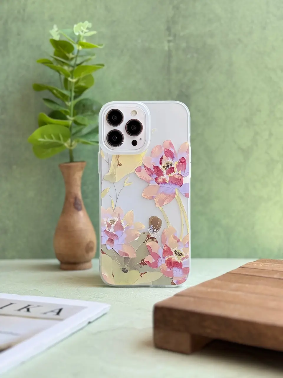 78bb98 قاب Lotus flowers گل نیلوفر (کدC2053) - تصویر 1