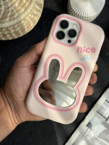 قاب موبایل آیفون خرگوش آیینه ای سیلیکونی