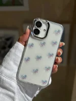 قاب پروانه رنگی زمینه شاینی (کدC2108) - تصویر 5