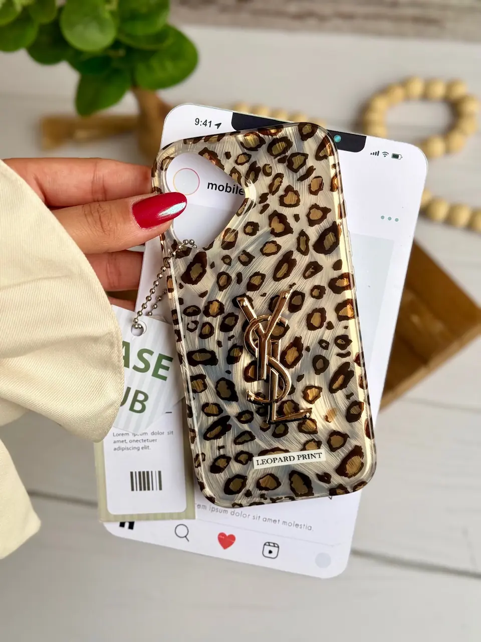 82a438 قاب yves saint laurent leopard (کدC2166) - تصویر 1