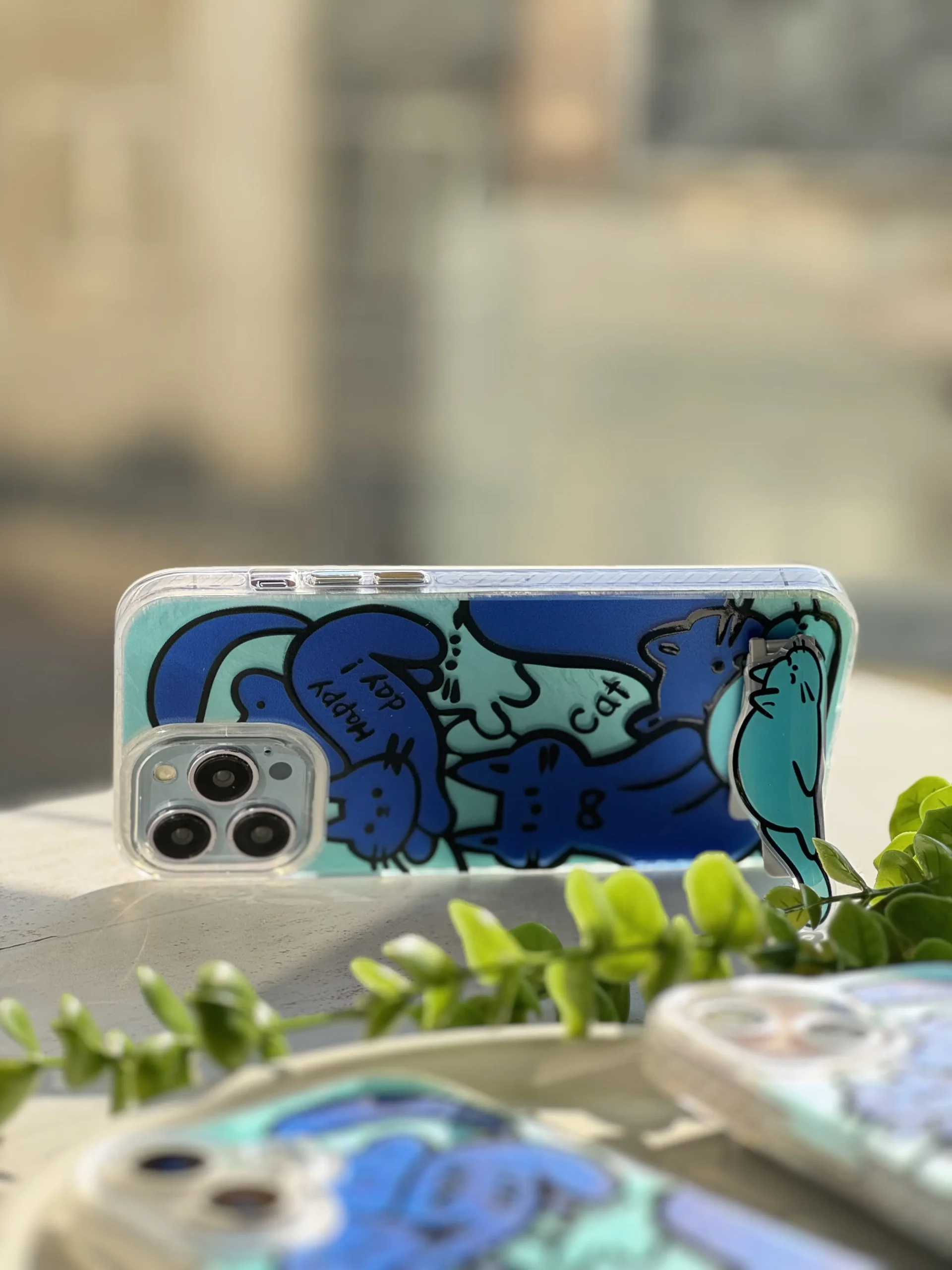 82d6a4 استند Happy Blue Cat (کدa0196) - تصویر 1