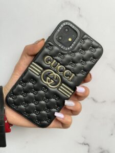 قاب موبایل شیائومی گوچی بالشتی چرمی داغ - تصویر 3