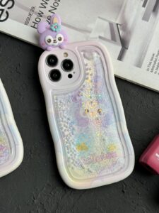 قاب موبایل آیفون استلا آکواریومی سیلیکونی بنفش - تصویر 2