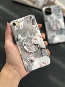 قاب موبایل آیفون گل نقاشی + پاپسوکت رایگان ( 1025 ) ( 1026 ) - تصویر 2