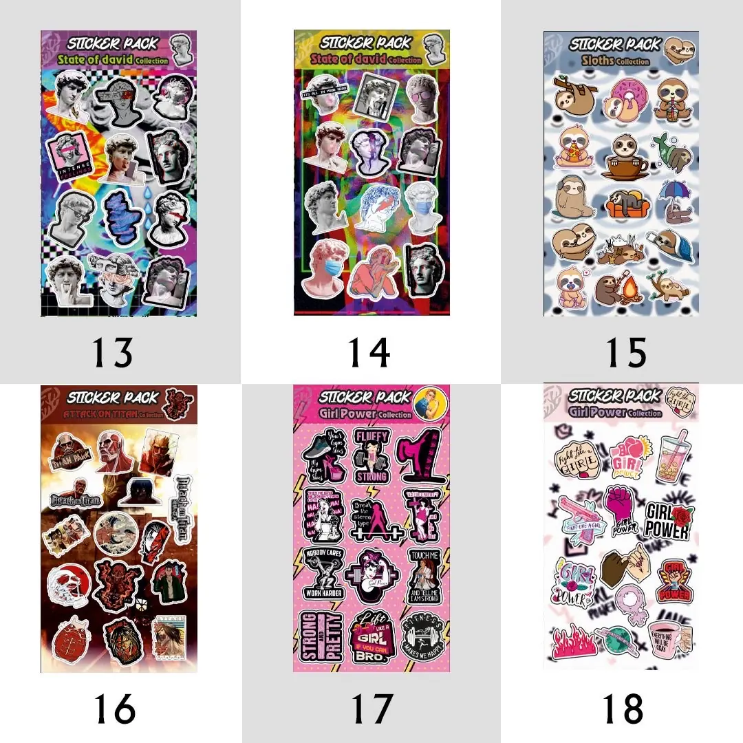 946f42 پک استیکر شماره 1 تا 78 (کدa0142) - تصویر 1