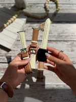 بند اپل واچ چرمی mocha mousse (کدw5059) - تصویر 3