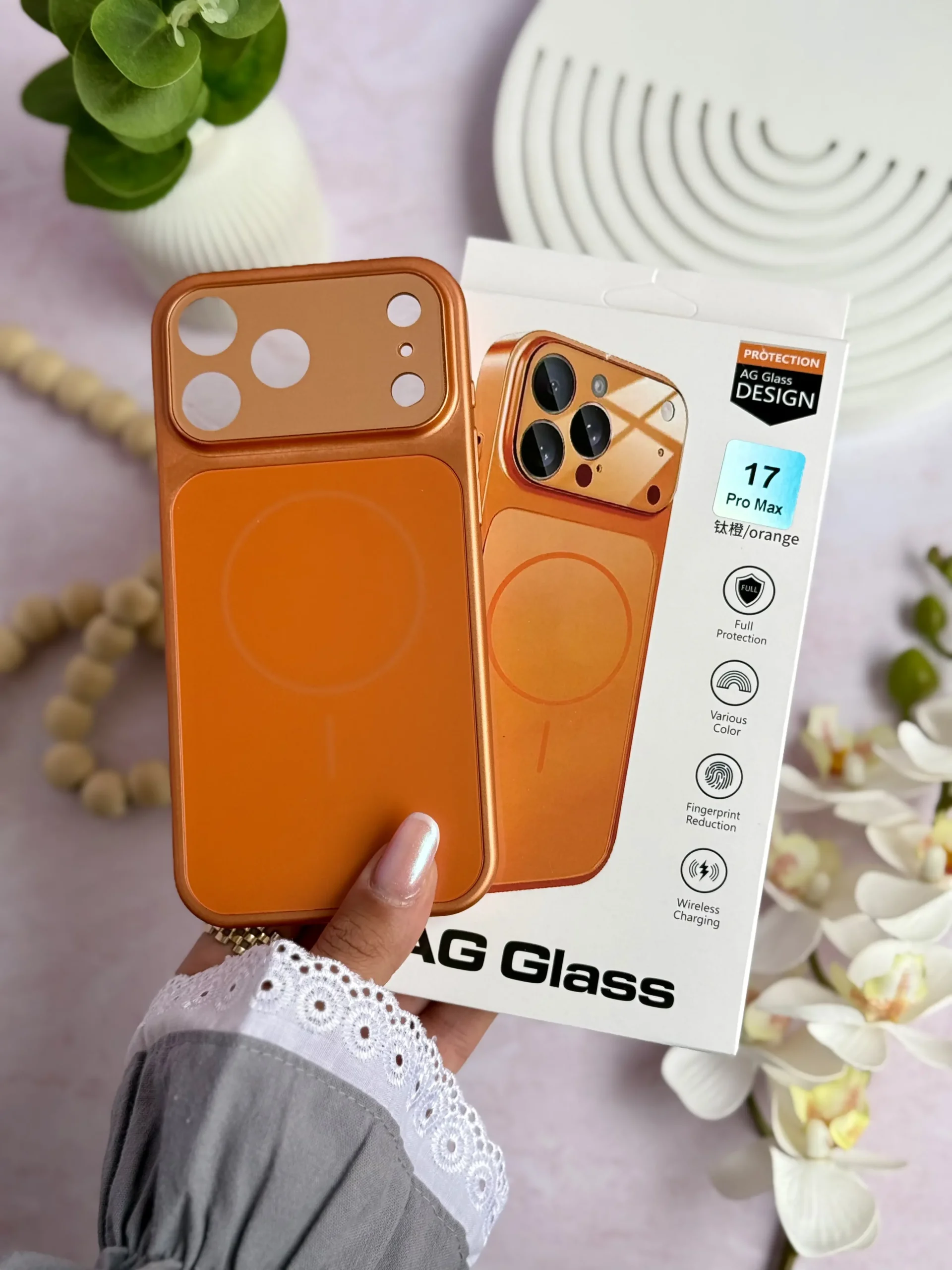 9b229e قاب AG GLASS ^ نارنجی ^ (کدC2152) - تصویر 1