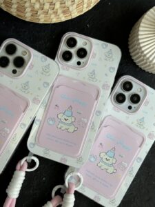 قاب موبایل آیفون سگ کیوتی داگ جاکارتی بنددار - تصویر 2