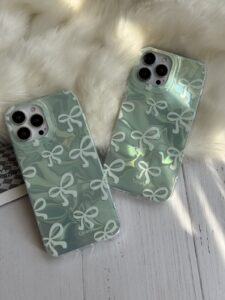 قاب موبایل پاپیون هلوگرامی سبز - تصویر 2