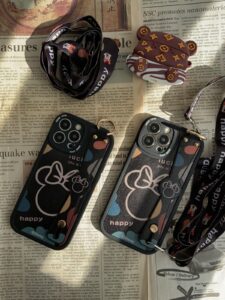 قاب موبایل آیفون میکی موس دیزنی + بند بلند یک طرفه - تصویر 2