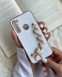 قاب موبایل شیائومی بند قلبی مخملی محافظ لنزدار