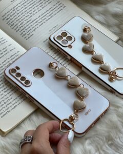 قاب موبایل شیائومی بند قلبی مخملی محافظ لنزدار - تصویر 2