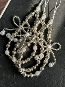 آویز و بند شاینی سیلور گره پاپیون - تصویر 2