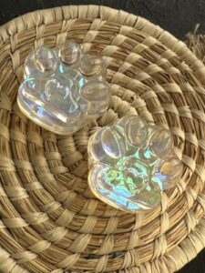 پاپ سوکت پنجه گربه هلوگرامی شیشه ای - تصویر 3