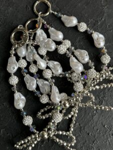 بند و آویز توپی نگین دار - تصویر 3