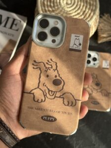 قاب موبایل آیفون سگ روی دیوار سنگشور پاپی