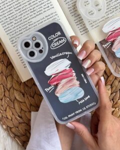 قاب موبایل آیفون بستنی اسکوپی میوه ای بی رنگ محافظ لنزدار - تصویر 3