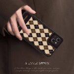 قاب موبایل آیفون دیپلمات چهارخونه محافظ لنزدار - تصویر 2