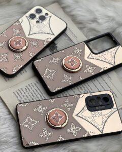 قاب موبایل سامسونگ لویی ویتون آینه و نگین حلقه