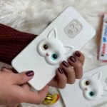 قاب موبایل شیائومی گربه چشم تیله ای برجسته - تصویر 2