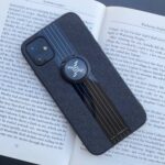 قاب موبایل شیائومی پارچه و گلس حلقه دار مشکی - تصویر 2