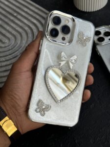 قاب موبایل آیفون پرنسس دایانا پروانه پاپیون قلب