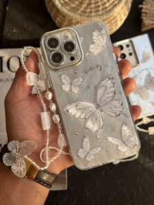 قاب موبایل ( آیفون - سامسونگ ) پروانه باترفلای بهاری بدون بند