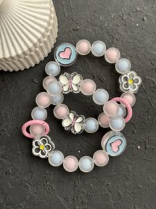 بند و آویز توپی بابونه و پروانه