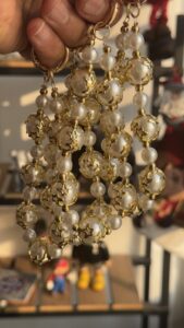 بند و آویز گوی مرواریدی ستاره طلایی - تصویر 3