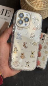 قاب موبایل ( آیفون - سامسونگ ) انیمال فرندز پاپیون خرگوش و سگ و خرسی - تصویر 2