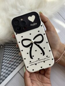 قاب موبایل آیفون میدنایت پاپیون قلبی